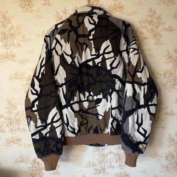 90s Predator Camo Insulated Bomber Jacket Size XL - Picture 5 of 8